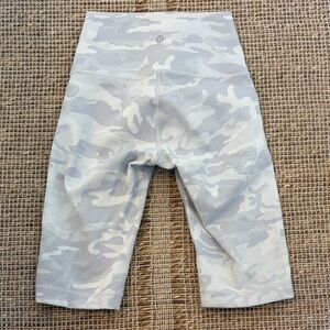 lululemon athletica Light Gray Camo High-Rise Bike Shorts